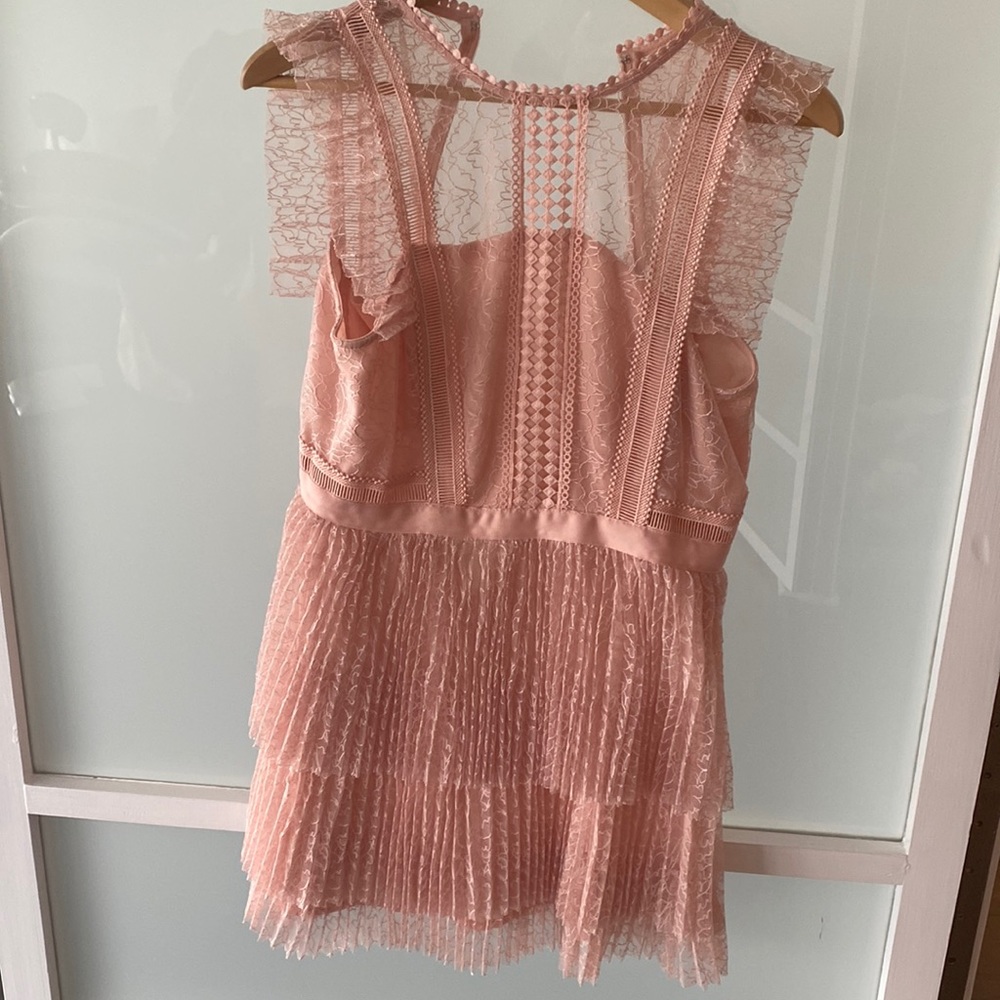 All over lace mini dress NWT
